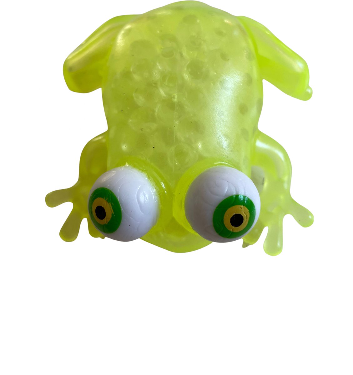Hoogwaardige Kikker / Frog Knijpbal Fdiget | Stressbal / Squishy |  Anti-stress Speelgoed - Geel